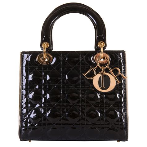 lady dior gold hardware|patent leather Lady Dior bags.